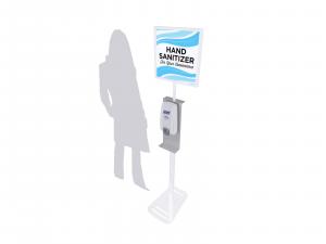 RELE-907 Hand Sanitizer Stand w/ Graphic