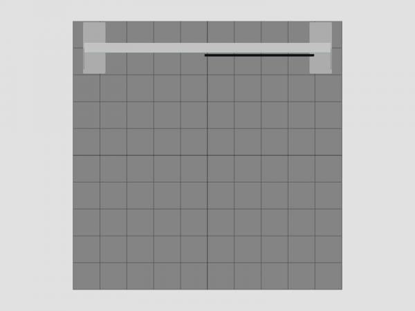 RE-1215 SuperNova Lightbox with Fabric Graphic -- Plan View